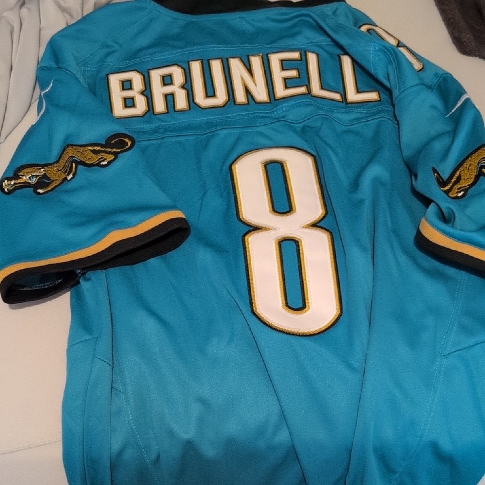 NFL Teal and Black Dri-Fit Jersey